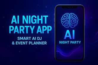 create an ai powered night party and dj app with smart event planning