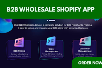 set up shopify b2b wholesale app, faire, sami, syncee, fforder, sparklayer app