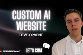 do ai website, chatbot, ai software as a full stack developer