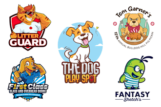 design a unique animal mascot logo for your brand, business