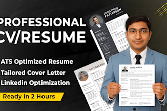 be your expert CV maker and professional resume writer with fast delivery