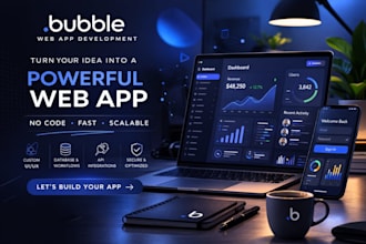 develop bubble website, bubble mvp, bubble saas on bubble io
