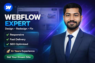 design redesign responsive webflow website