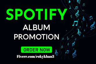 promote spotify music album and spotify track