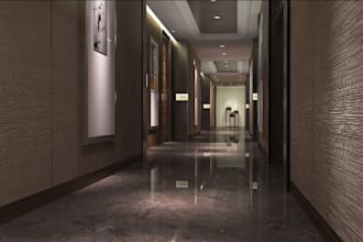 do realistic 3d interior design for hotel, lodges, airbnb, vocation rental,house
