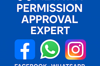 get your facebook, whatsapp, and instagram graph API permissions approved
