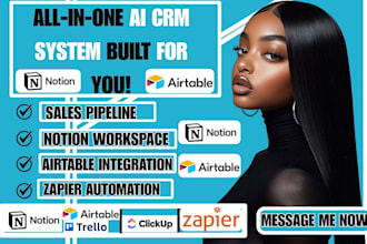 create notion ai system, sales follow up automation notion crm zapier airtable