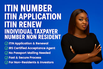 itin number itin application itin renew individual taxpayer number non resident