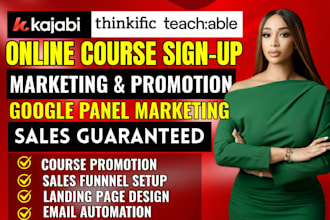 kajabi online course promotion kajabi course setup course sales marketing expert