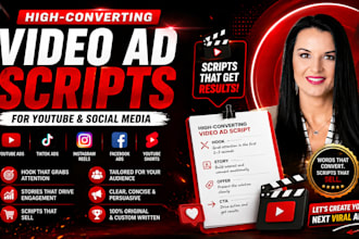 high converting video ad scripts for youtube and social