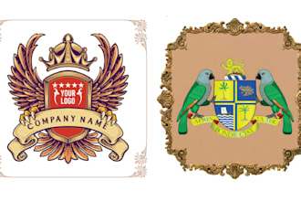 design high quality bird coat of arms logo