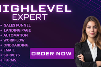 build gohighlevel forms, surveys, calendars, and workflows
