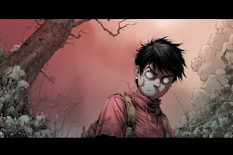 draw comic book cover art and manga for you
