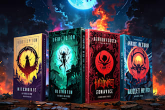 design fantasy, sci fi, horror and dystopian book cover art