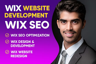 develop a professional wix website and optimize it wix SEO