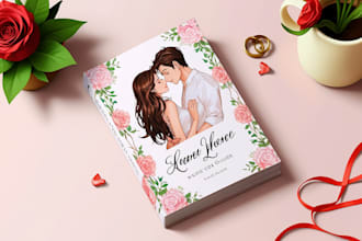 design erotica romance book cover or ebook cover