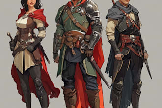 dnd character art and dnd character art