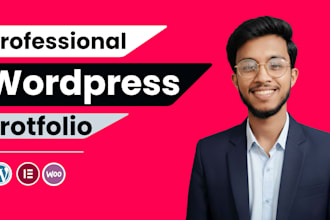 design fully responsive personal portfolio website using wordpress
