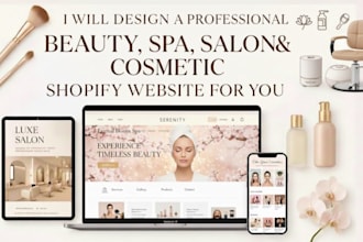 design and redesign beauty, spa, salon, and cosmetic website