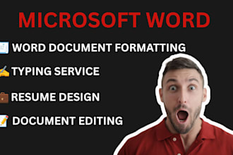 design ms word resume proposal documents in 2 hours