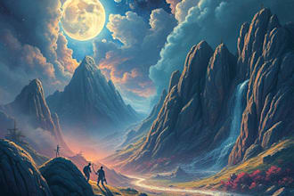 design stunning anime album cover art
