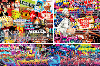 create custom graffiti art, lettering, and mural designs
