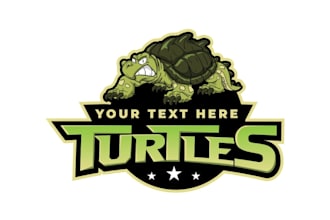 design amazing turtle logo  with free source files