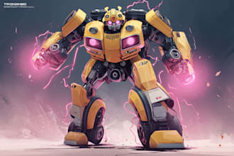 design spectacular robots, cyborgs and mechs