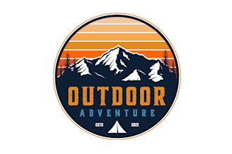 create professional and specially mountain logo design