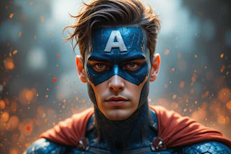 made a amazing superhero character for you