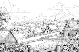 draw amazing coloring book pages illustration for children