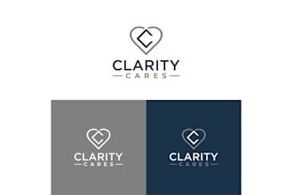 design clarity cares brand logo