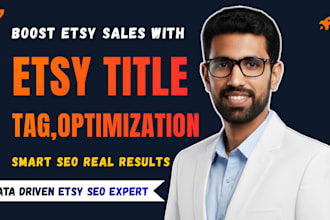 do etsy SEO optimization for etsy title, tag, description to boost sales