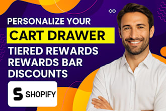 build shopify cart drawer with discounts and tiered rewards