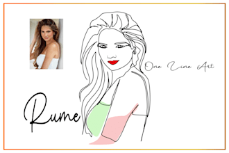 draw one line art minimalist line art illustration