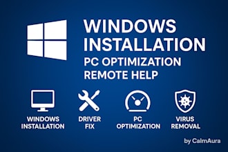 provide remote PC tech support and troubleshooting via teamviewer