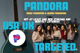 do organic pandora music promotion to gain listeners, streams