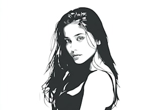 draw cartoon vector portrait with your face