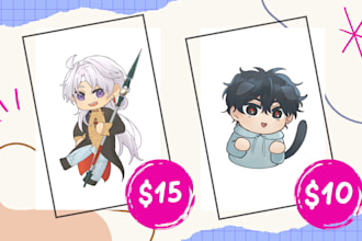 draw cute chibi anime art