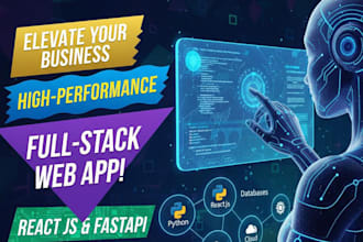develop your fullstack business web app with react js and fast API