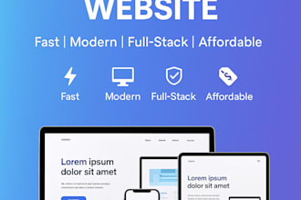 responsive one page website contact form fast delivery
