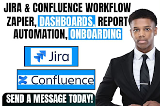 set jira confluence agile project dashboard automation slack zapier integration