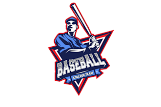 create attractive and imagination baseball logo design