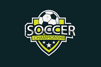 create wonderful and excellent soccer logo design