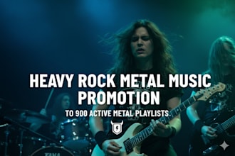 do heavy rock metal music promotion to 900 active metal playlist