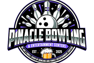 design unique bowling logo