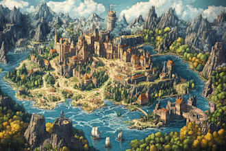 draw a fantasy map