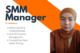be your instagram and facebook manager