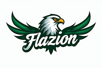 design wonderful falcon bird mascot logo  with express delivery