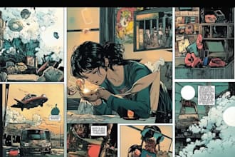 draw superhero comic book artist comic art page